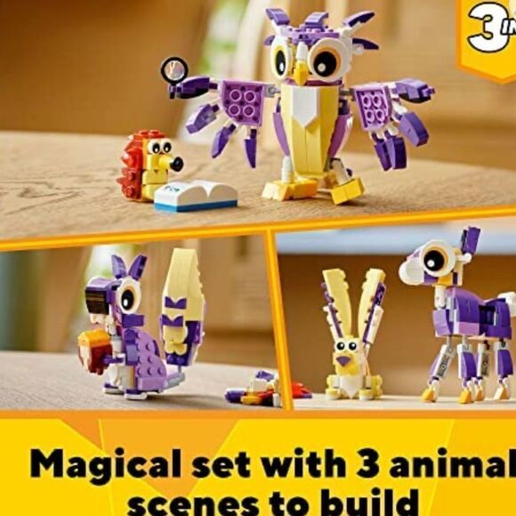 LEGO Creator 3in1 Fantasy Forest Creatures 31125 Building set - Picture 7 of 10